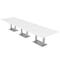 Skutchi Designs 45 in W, 165.75 in L, 29 in H, Engineered Wood Top, White HAR-REC-48x168-DOU-XD09 - alternate 1